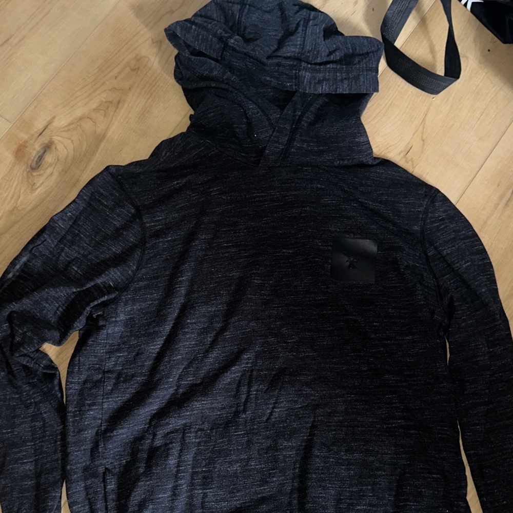 American Eagle Outfitters Charcoal Hooded Top
